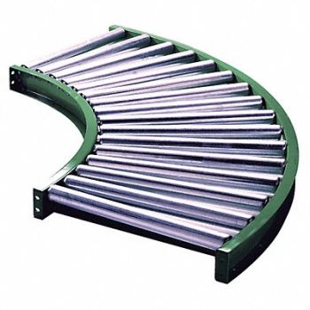 ASHLAND CONVEYOR Roller Conveyor 36 BF Steel Frame, 4W582