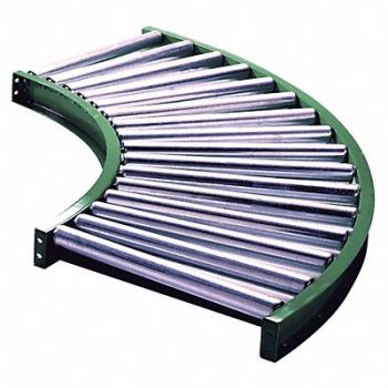 ASHLAND CONVEYOR Roller Conveyor 27 BF Steel Frame, 2WKC1