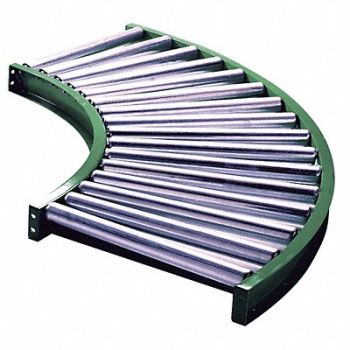 ASHLAND CONVEYOR Roller Conveyor 31 BF Steel Frame, 2WKC2
