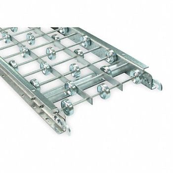 ASHLAND CONVEYOR Skatewheel Conveyor 10ft L 15in. W, 2WKN1