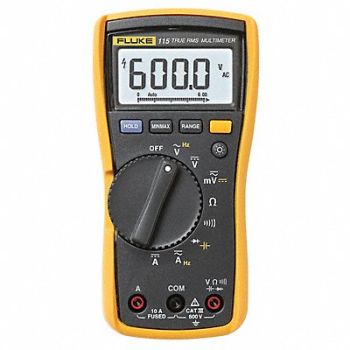 FLUKE Digital Multimeter 600V 40 MOhms 10A, 2WTK5