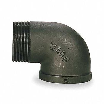 GRAINGER APPROVED 90 Street Elbow Malleable Iron 4 in, 2WU29