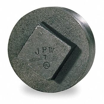 GRAINGER APPROVED Square Head Plug Malleable Iron 3 in, 2WU87