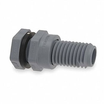 HAYWARD Bulkhead Tank Fitting FKM 4 11/16 L CPVC, 3CDL9