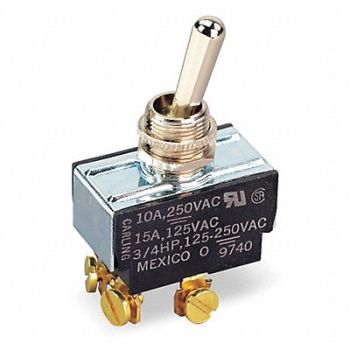 CARLING TECHNOLOGIES Toggle Switch DPDT 10A @ 250V Screw, 2X469