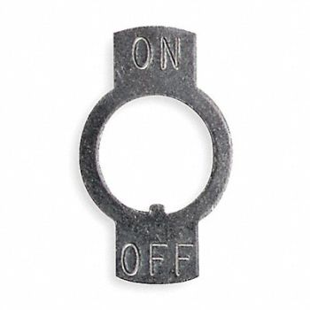 CARLING TECHNOLOGIES Toggle Switch Legend Plate On/Off PK25, 2X642