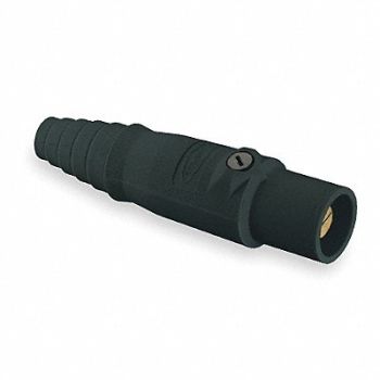 HUBBELL Connector Double Set Blk Taper Nose Male, 2XB30