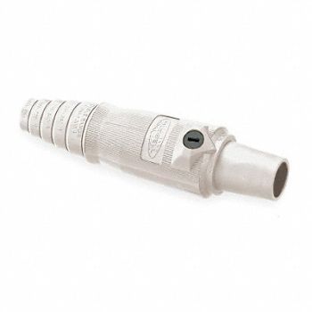 HUBBELL Connector Double Set Screw Wht Female, 2XB39
