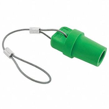 HUBBELL Cap Green 300/400 Amp Male Single Pole, 2XB62