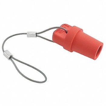 HUBBELL Cap Red 300/400 Amp Male Single Pole, 2XB63
