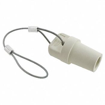 HUBBELL Cap White 300/400 Amp Male Single Pole, 2XB64