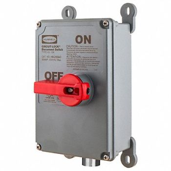 HUBBELL Quick-Disconnect Switch Female 30 A, 2XE18