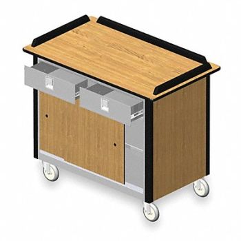 LAKESIDE Hydration Cart Mobil Stainless 45x26x38, 2XJN9