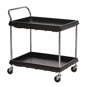 METRO Utility Cart 300 lb Load Cap. PE, 2XJR6