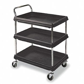 METRO Utility Cart 400 lb Load Cap. PE, 2XJR8