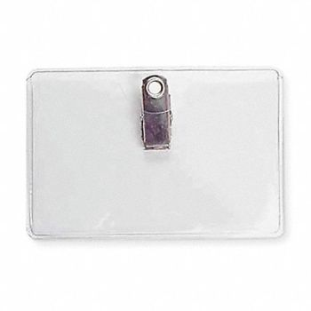 GRAINGER APPROVED Clip on Badge Holder PK5, 2XKF2