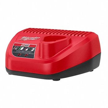 MILWAUKEE Battery Charger Li-Ion 1 Port, 4LER7