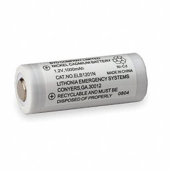 LITHONIA LIGHTING Battery 2.4V 15h 57/64in Crimp, 2XLD5