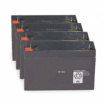 LITHONIA LIGHTING Battery 4.8V 24hr 1 3/4in JST, 2XLD6
