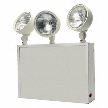 LITHONIA LIGHTING Emrg Lght Steel Lead Cal 9W Incndst, 2XLG2