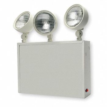 LITHONIA LIGHTING Emrg Lght Steel Lead Calc 12W Incndst, 2XLG3