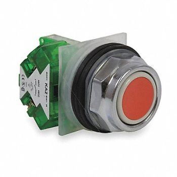 SCHNEIDER ELECTRIC H7062 Non-Illum Push Button 30mm 1NO Red, 2XVT3
