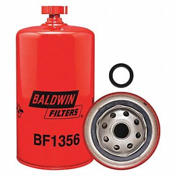 BALDWIN FILTERS Fuel Filter 7-13/32x3-11/16x7-13/32 In, 2XVX7