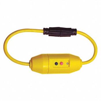 POWER FIRST Line Cord GFCI 2ft 20A Yel 120V, 2XYR6