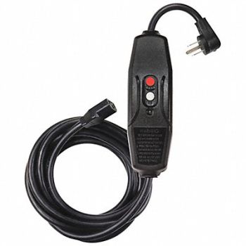 POWER FIRST Line Cord GFCI 9ft 15A Blk 120V, 2XYT2