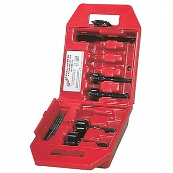 MILWAUKEE Self Feed Drill Set 4pc Steel, 2Y775
