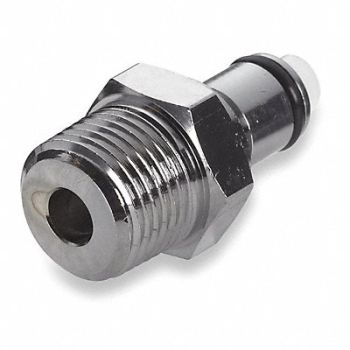 COLDER Inline Insert Chrome Plated Brass MNPT, 2YCY7
