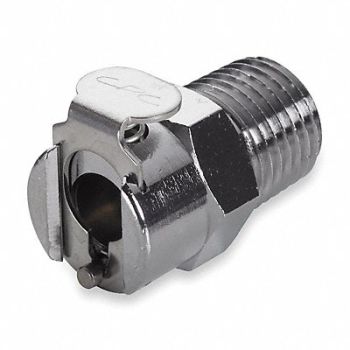 COLDER Inline Coupler Chrome Plated Brass MNPT, 2YCW8
