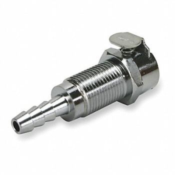 COLDER Panel Mount Coupler Chrome Plated Brass, 2YCX3
