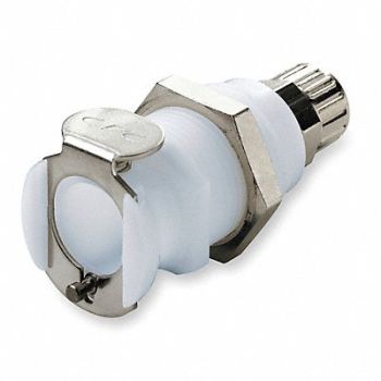 COLDER Panel Mount Couplr Acetal Straght-Throgh, 2YCZ4