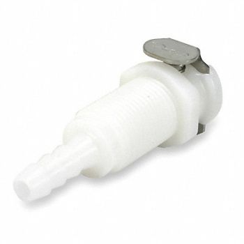 COLDER Panel Mount Coupler Acetal Barbed 1/8, 2YDG5