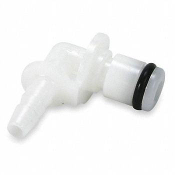 COLDER Elbow Insert Acetal Shut-Off Barbed, 2YDN2
