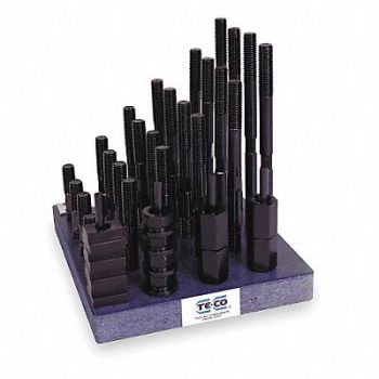 TE-CO Machine Clamp T-Nut and Stud Kit, 2YGP4