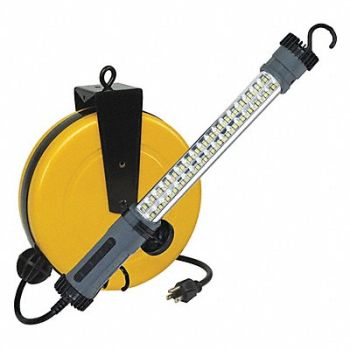LUMAPRO Cord Reel w/Lamp LED 40ft 18AWG 120VAC, 2YKP9