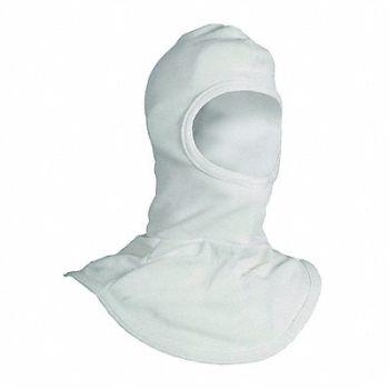 NATIONAL SAFETY APPAREL Flame Resistant Hood Universal White, 2YRH8