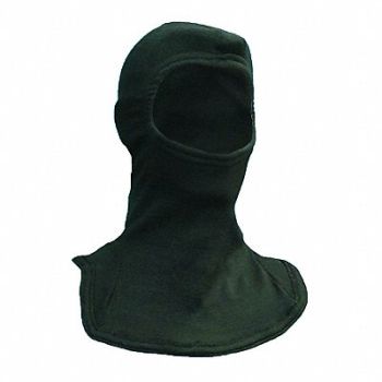 NATIONAL SAFETY APPAREL Flame Resistant Hood Black Universal, 2YRJ1