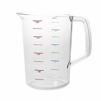 RUBBERMAID COMMERCIAL PRODUCTS Polycarbonate Measuring Cup 4 Quarts, 2YU30