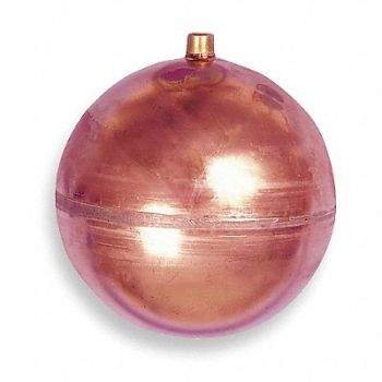 WATTS Float Ball Round Copper 7 In, 2ZDU1