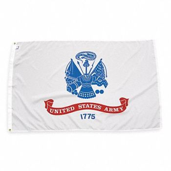NYLGLO D4226 Army Flag 3x5 Ft, 2ZE36
