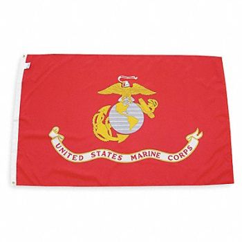 NYLGLO D4226 Marine Flag 3x5 Ft, 2ZE37