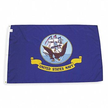 NYLGLO D4226 Navy Flag 3x5 Ft, 2ZE38