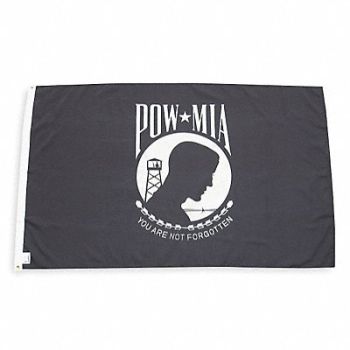 NYLGLO D4226 Pow Mia Flag 3x5 Ft, 2ZE41