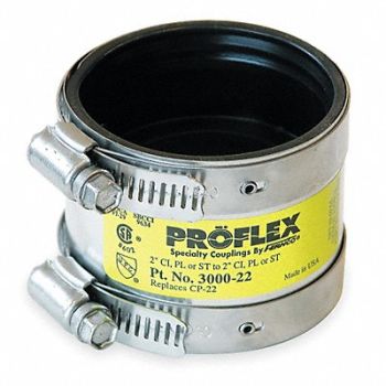 GRAINGER APPROVED Coupling Neoprene 2 in For Pipe Size, 2ZJ84