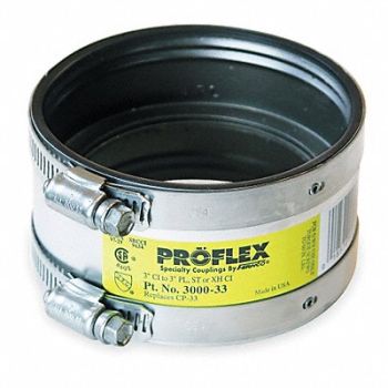 GRAINGER APPROVED Coupling Neoprene 3 in For Pipe Size, 2ZJ85
