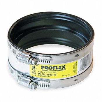GRAINGER APPROVED Coupling Neoprene 4 in For Pipe Size, 2ZJ86