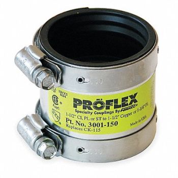 GRAINGER APPROVED Coupling Neoprene 1 1/2 For Pipe Size, 2ZJ87
